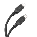 HOCO X90 datu pārraides un uzlādes vads | USB-C uz Lightning | PD | 20W | 1m | melns