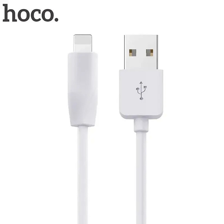 HOCO X1 andmeedastus- ja laadimiskaabel | USB-A kuni Lightning | 1m | valge