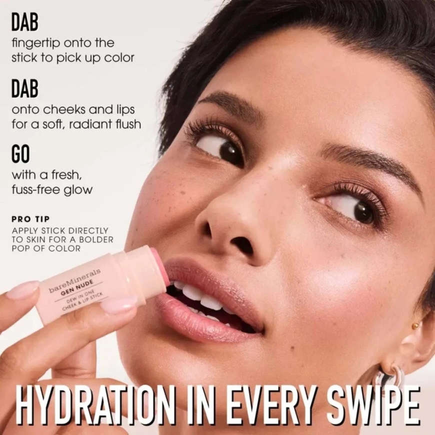 Bare Minerals Gen Nude Dew in One Cheek & Lip Stick cream stick for cheeks and lips Bare Necessity 4.5 g – 3