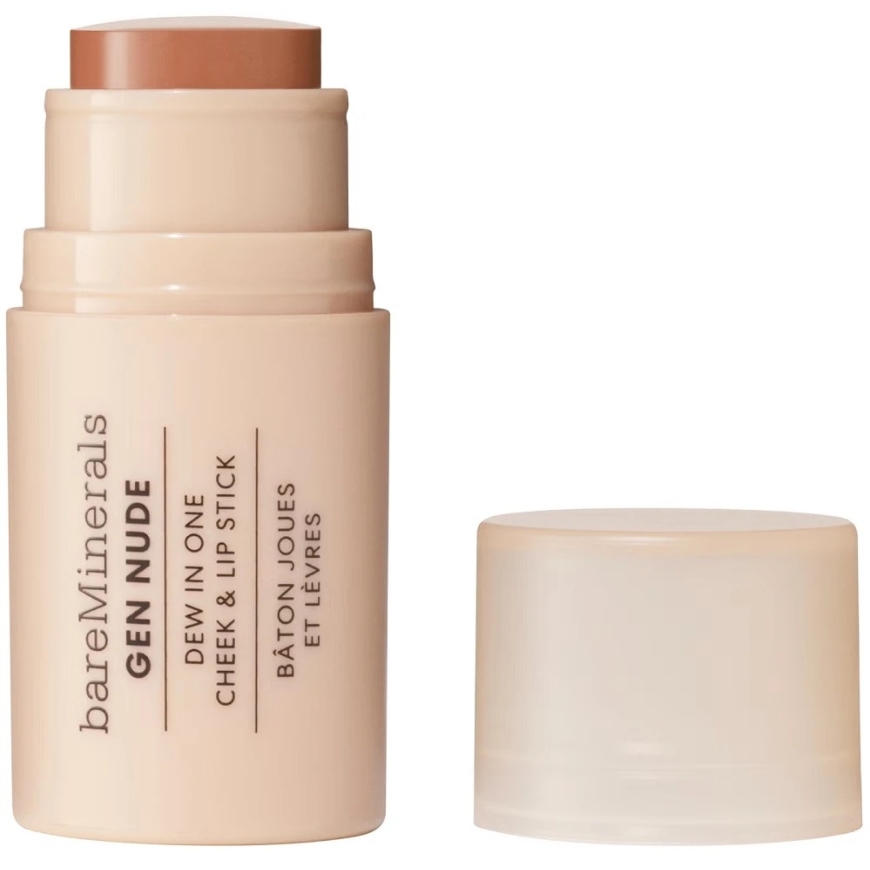 Bare Minerals Gen Nude Dew in One Cheek & Lip Stick kreminė lazdelė skruostams ir lūpoms Bare Necessity 4,5 g – 4
