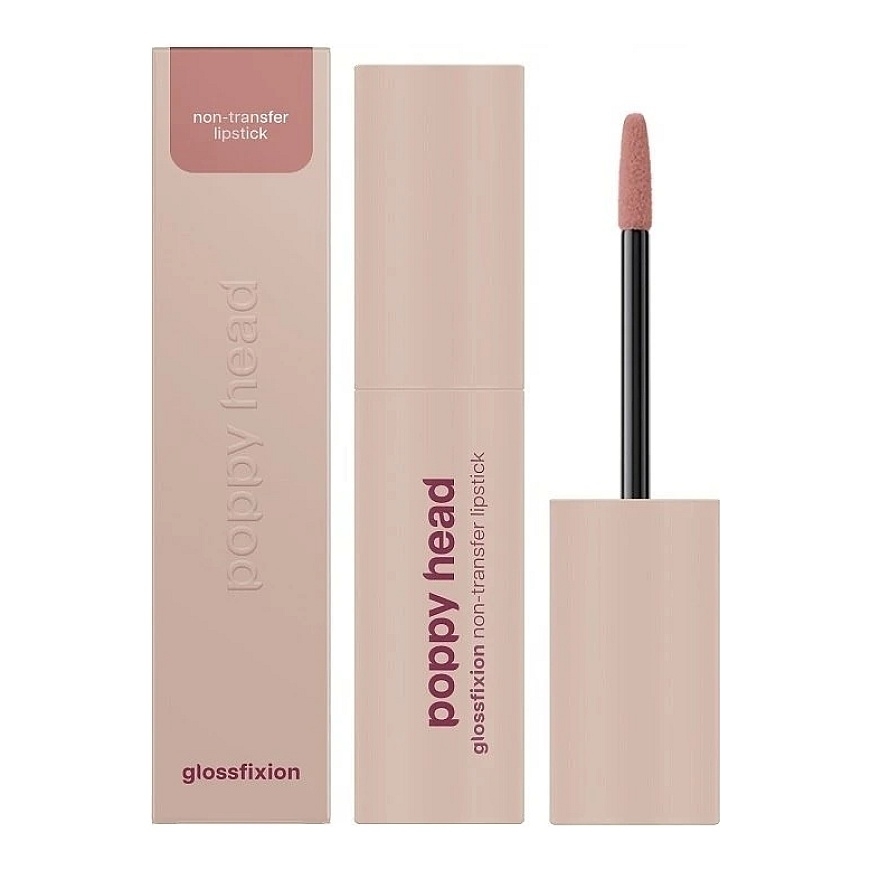 „Poppy Head Glossfixion Vinyl Finish“ skysti lūpų dažai „03 Kissit“ 2,5 g. – 2
