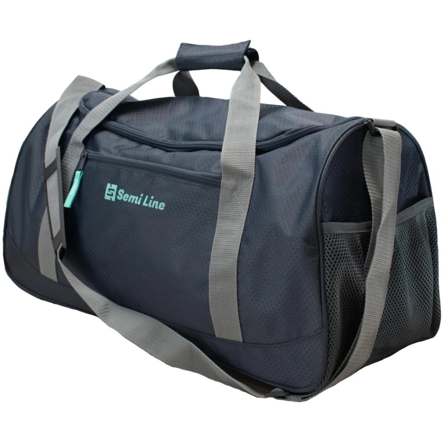 СПОРТИВНАЯ СУМКА A3043 ГРАФИТОВО-СЕРАЯ SEMI LINE – 3