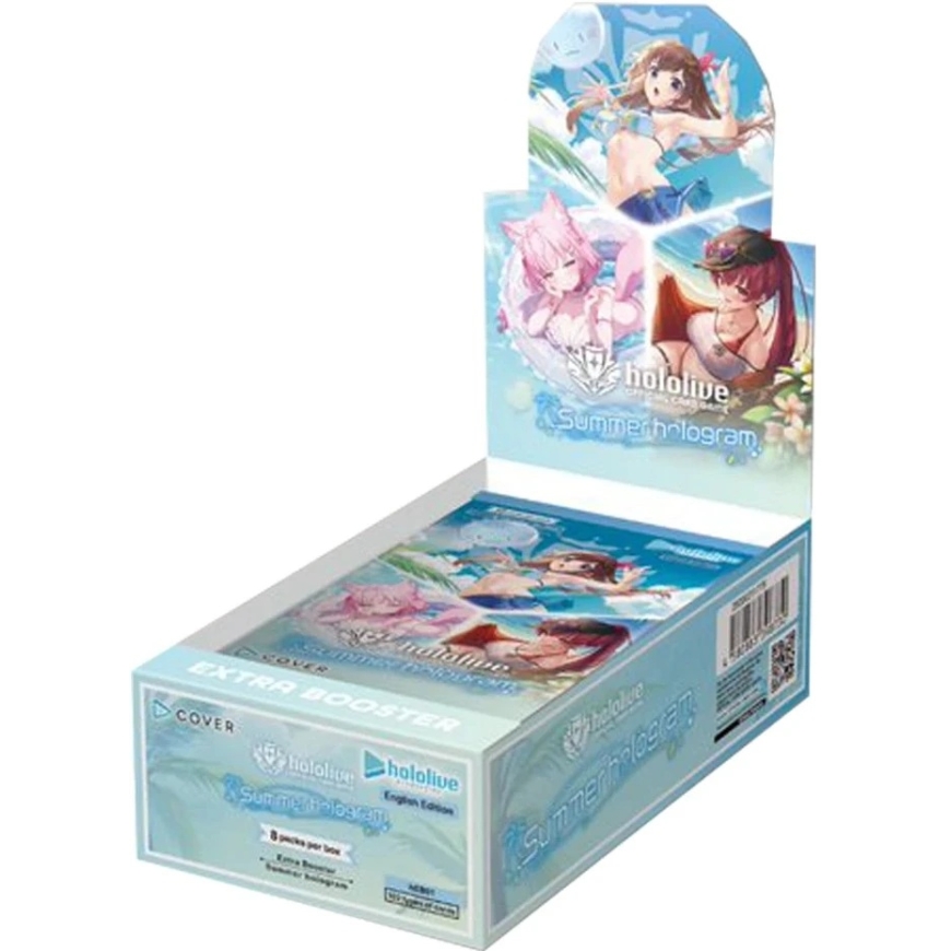 Bushiroad hololive Ametlik KAARDIMÄNG Suve hologramm Täiendav Booster Ekranas (8 pakki)