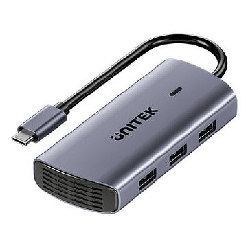 UNITEK D1113CGY01 sąsajos centras 2 x USB 3.2 Gen 2 (3.1 Gen 2) Type-C 1000 Mbit/s Pilkas – 2