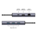 UNITEK D1113CGY01 interface hub 2 x USB 3.2 Gen 2 (3.1 Gen 2) Type-C 1000 Mbit/s Grey UNITEK D1113CGY01 interface hub 2 x USB 3.2 Gen 2 (3.1 Gen 2) Type-C 1000 Mbit/s Grey