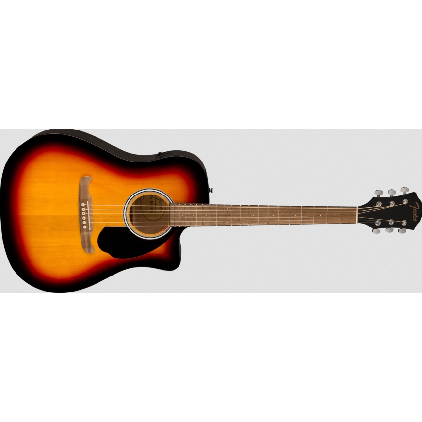 Fender FA-125CE Dreadnought электро-акустическая гитара, Sunburst – 2