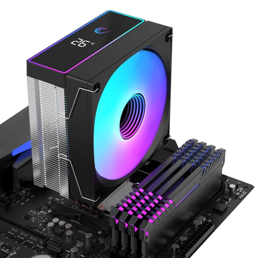 RAMPAGE OCTAGON B70 PROCESORA DZESĒTĀJS Melns – 2