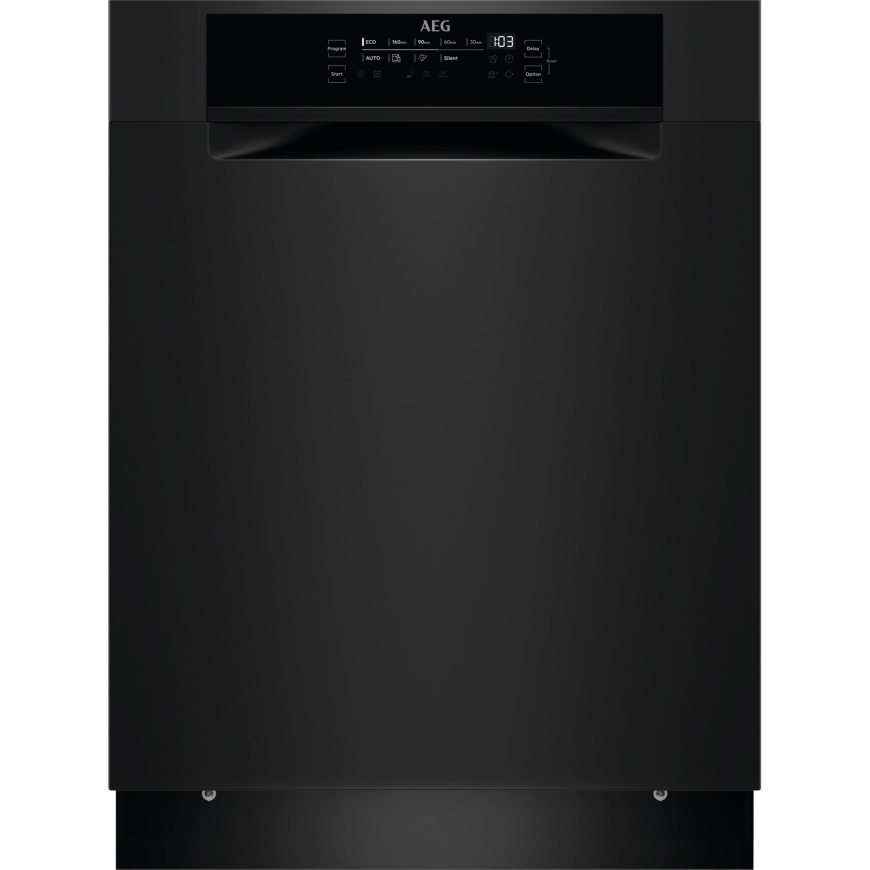 AEG FBB65707PB 6000 SatelliteClean trauku mazgājamā mašīna, melna