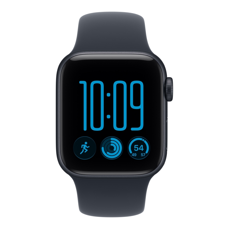 Apple Watch SE 3 (GPS) 40 mm vidurnakčio aliuminio korpusas ir tamsiai mėlynas sportinis dirželiss, S/M – 2