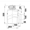 Измельчитель пищевых отходов BLANCO FWD Medium 526647