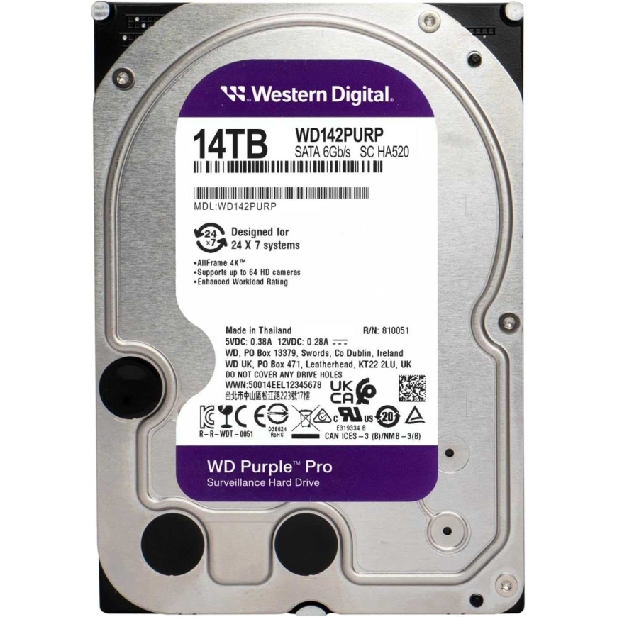 WD Purple Pro 14TB 3,5'''' 512MB WD142PURP – 2