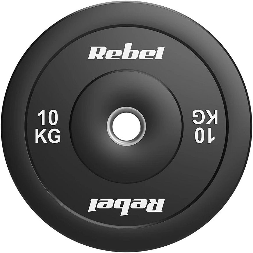 Olympic Rubber Bumper Weight Set 2x10kg, hole diameter 51 mm, REBEL ACTIVE – 3