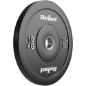 Olümpiapunkti kummist bumper kaalu komplekt 2x10kg, ava diameeter 51 mm, REBEL ACTIVE Olümpiapunkti kummist bumper kaalu komplekt 2x10kg, ava diameeter 51 mm, REBEL ACTIVE