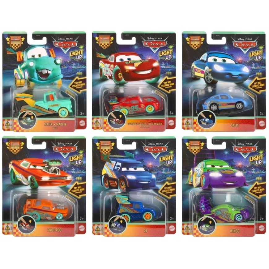Pixar Cars Mattel CARS helendav mänguautode mudel (JMT42)