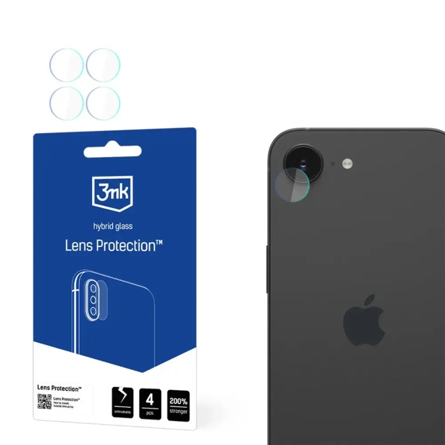 3MK Lens Protect Apple iPhone 16e 4 vnt. – 2