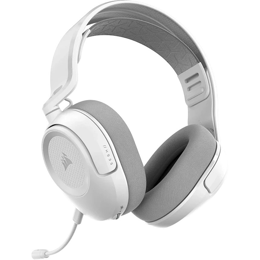CORSAIR HS35 v3 Bezvadu Austiņas Baltas – 3