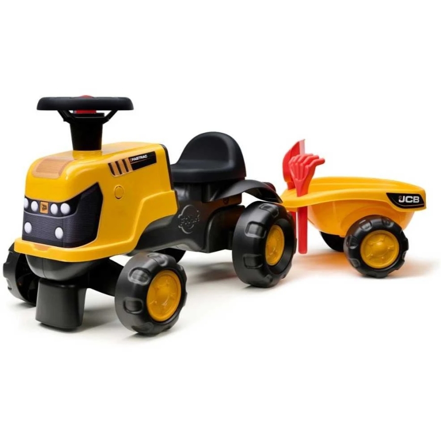 FALK JCB Fastrac Трактор с прицепом, Гребком и ковшом 1-3 года