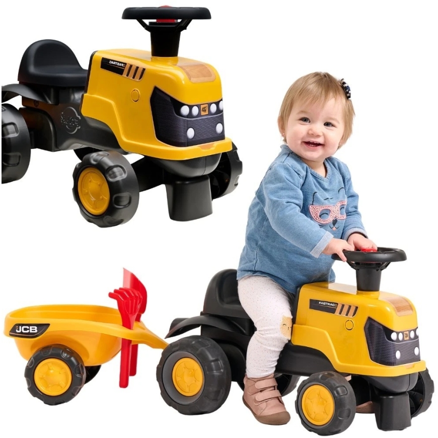 FALK JCB Fastrac Traktorius su Priekaba, Grėbliu ir kastuvu 1-3 metai – 4
