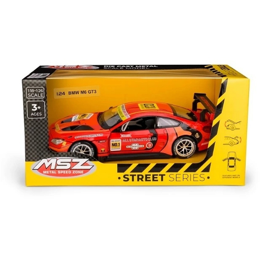 Daffi MSZ 1:24 BMW M6 GT3 punainen M-537 75375