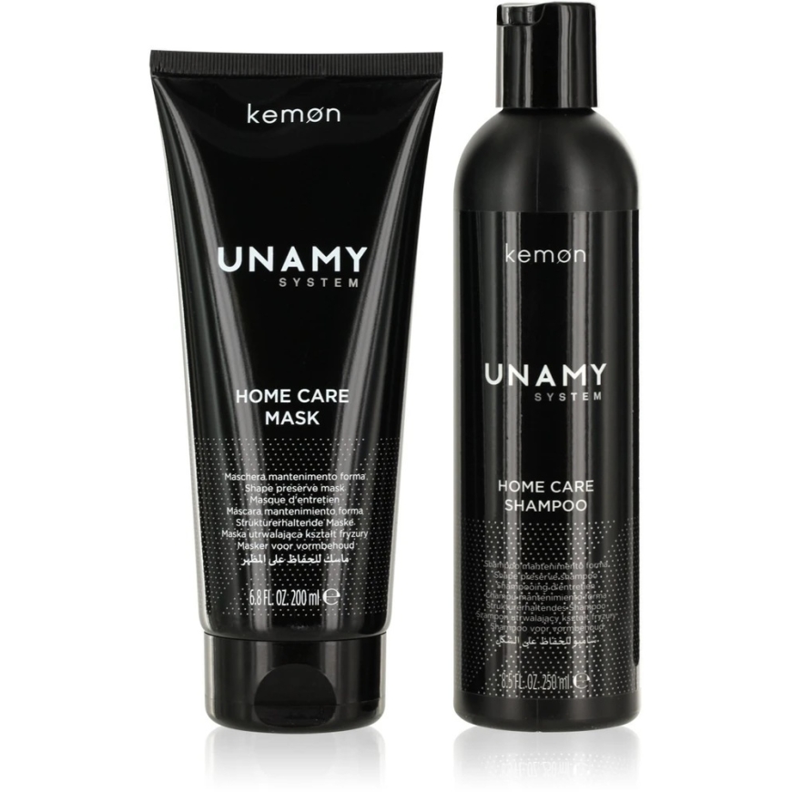 Unamy System Home Care komplekts Kemon: Unamy System Hair Care matu šampūns, 250 ml + Unamy System Hair Care matu kopšanas krēms – 2