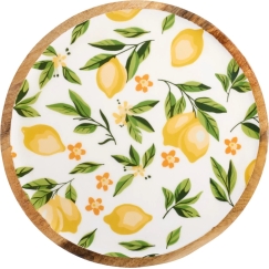 Mondex Dekoratiivtaldrik Mango Puidust, 25 x 1,5 cm