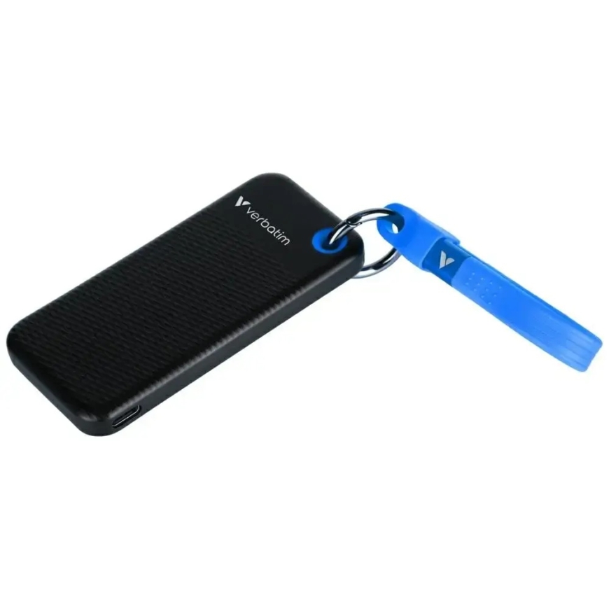 Išorinis diskas Verbatim Pocket SSD 256GB USB-C 3.2 gen.2 juodas-mėlynas 32416 – 3