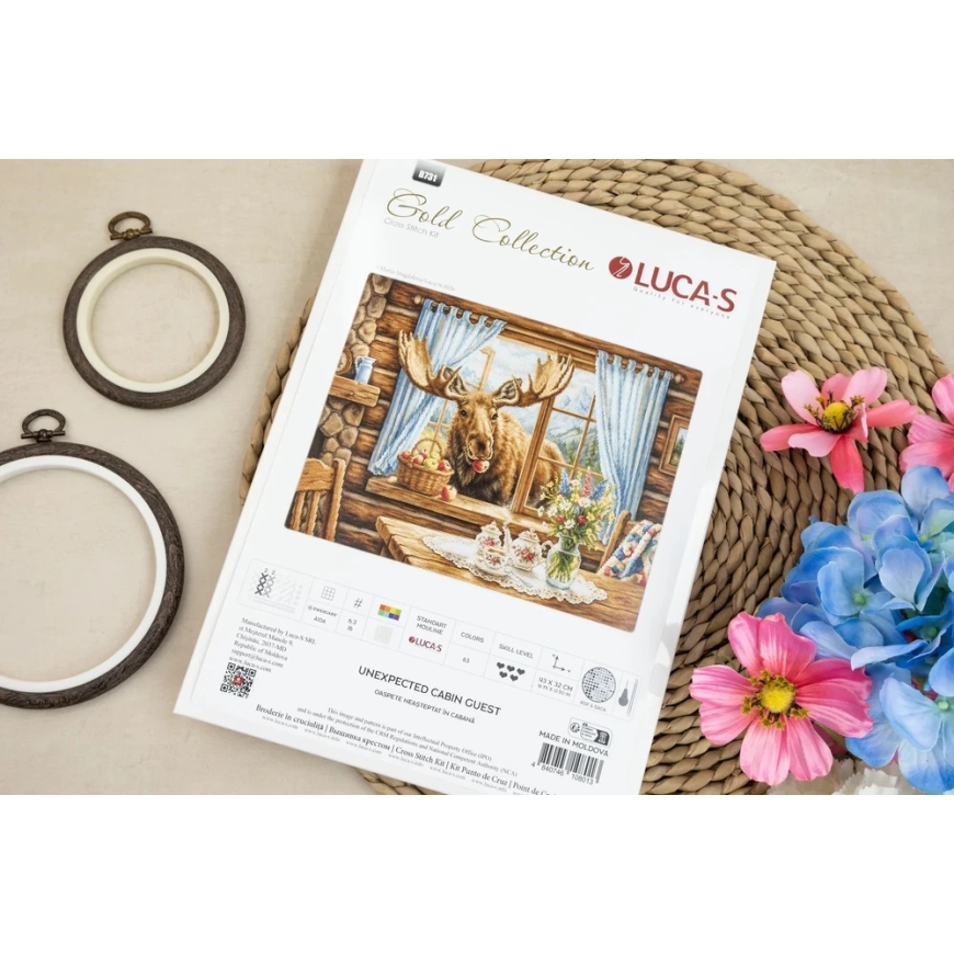 luca S Cross Stitch Kit "Unexpected Cottage Guest" 43x32 cm SB731 – 2