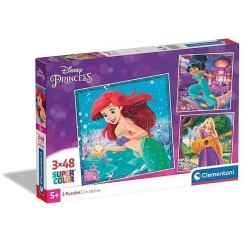 Clementoni Pusle 3x48 tk - Disney printsess