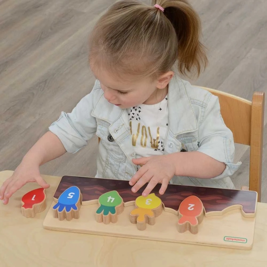 Puidust pusle MASTERKIDZ Numbrid, värvid ja köögiviljad – 2