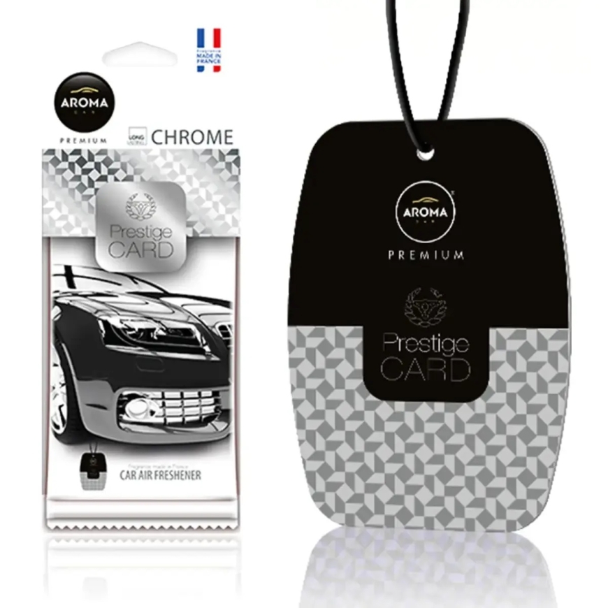 Auton ilmanraikastin AROMA PRESTIGE CARD CHROME