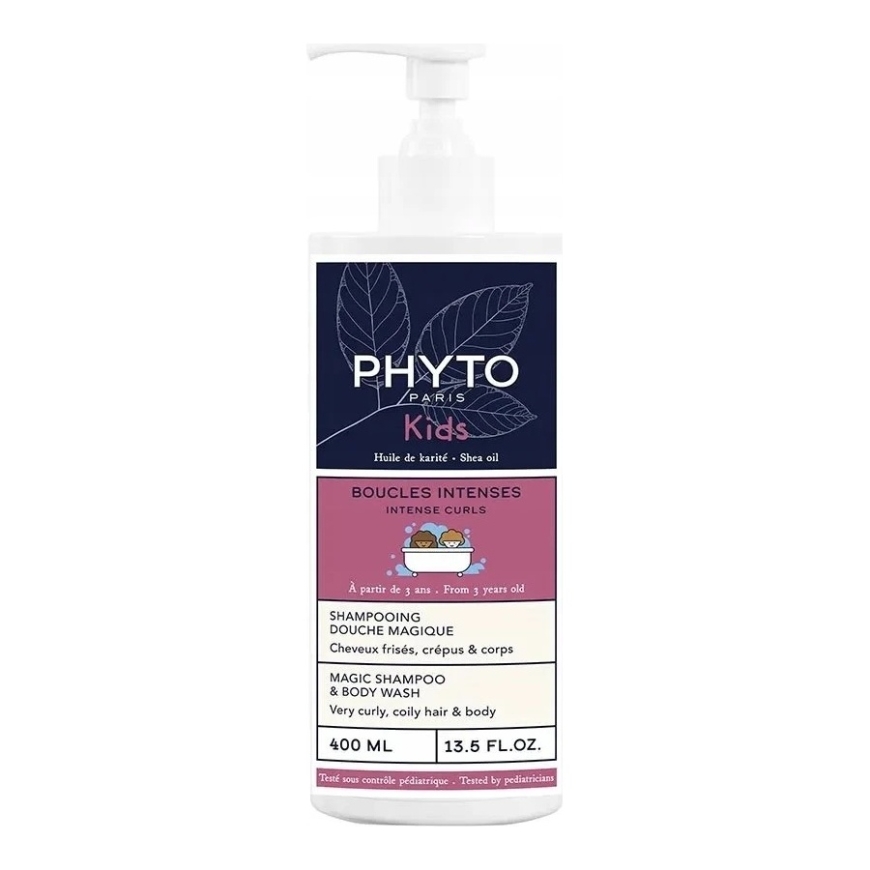 Phyto Intense Curls Kids Magic Šampūnas & Kūno prausiklis, 400 ml – 2