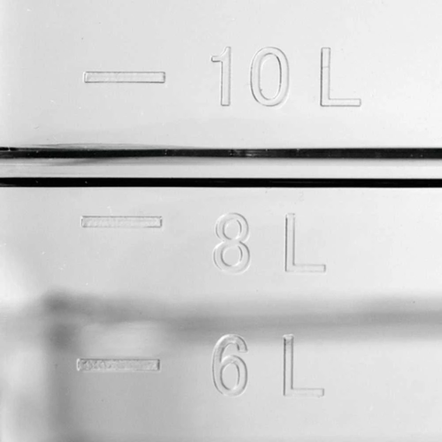 Toya Sa Poland Gastronominė maisto talpa GN 1/1, 150 mm gylio, skaidraus polikarbonato – 5