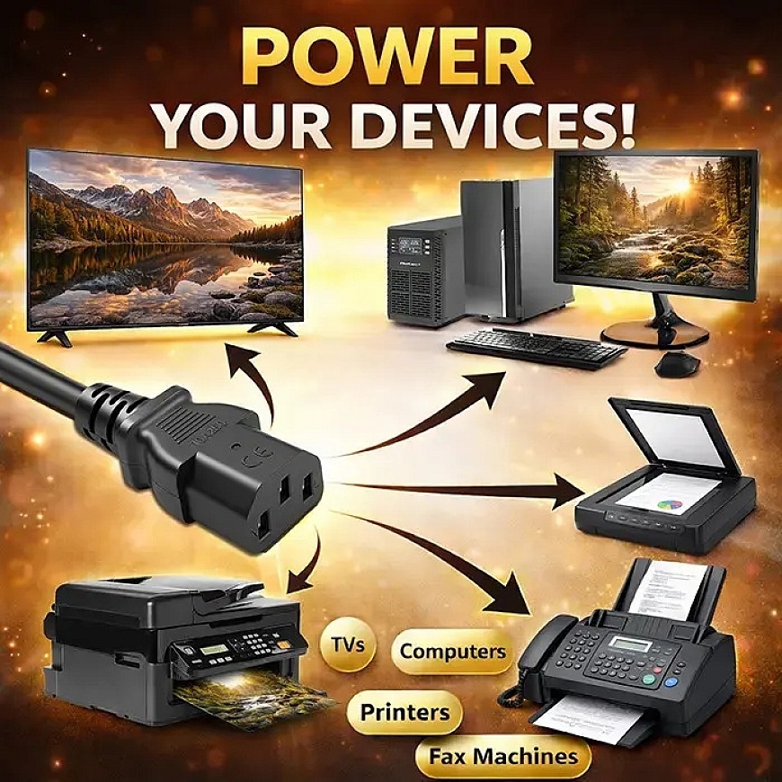 Qoltec Enerģijas kabelis SCHUKO | IEC C13 | CEE 7/7 | 3x0,50mm² | Tīra vara Cu | 1,5m – 3