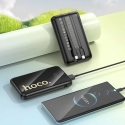 Išorinė baterija Hoco 10000 mAh QC PD 22,5W su integruotais laidais USB C + Lightning Q37 juodas Išorinė baterija Hoco 10000 mAh QC PD 22,5W su integruotais laidais USB C + Lightning Q37 juodas