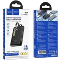 Hoco 10000 mAh QC PD 22.5W Power Bank with Integrated USB C + Lightning Cables Q37 Black Hoco 10000 mAh QC PD 22.5W Power Bank with Integrated USB C + Lightning Cables Q37 Black
