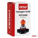 Halogeninė lemputė PSY24W 12V 24W PG20-4 AMBER AMIO-04519