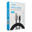 Veger AC1-XHJ провод для передачи данных и зарядки | USB-A на USB-C | PD | 66W | с LED дисплеем | 1.2m | чёрный