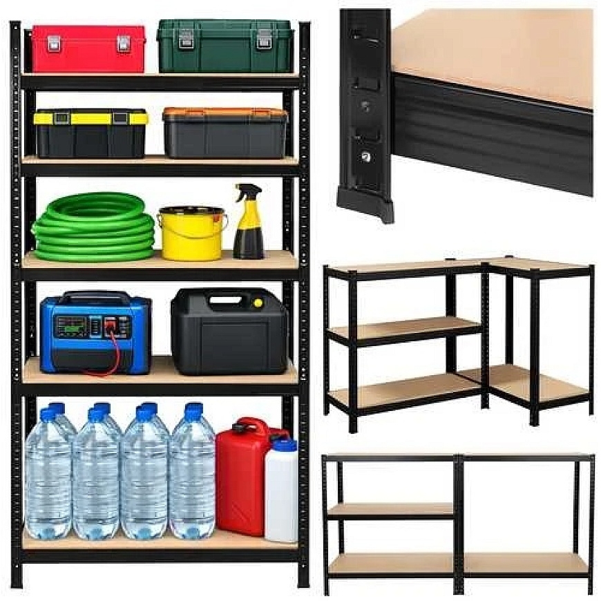 Iso Trade Bez Marki Storage rack - black 180x90x40 Bigstreen
