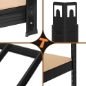 Iso Trade Bez Marki Storage rack - juodas 180x90x40 Bigstreen