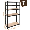 Iso Trade Bez Marki Storage rack - black 180x90x40 Bigstreen