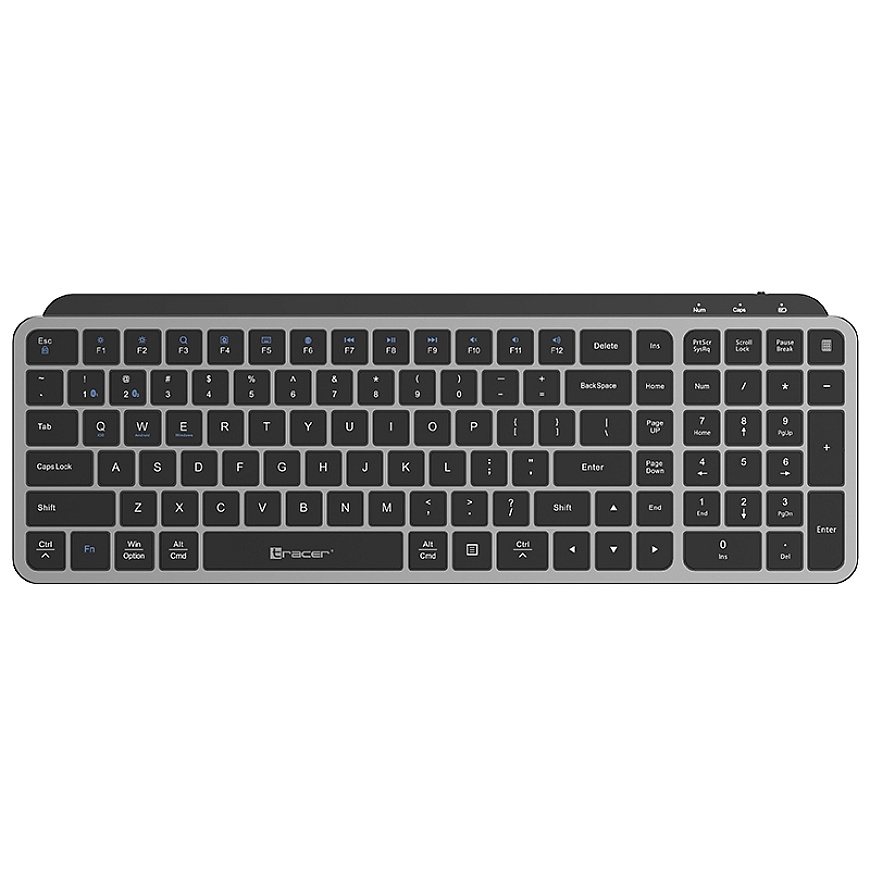 Tracer 47843 STONE RF Wireless Keyboard, Black/Grey