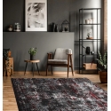 Kilimas su ornamentu antracito ir raudonos spalvos LEAN ORNAMENT Kilimas su ornamentu antracito ir raudonos spalvos LEAN ORNAMENT