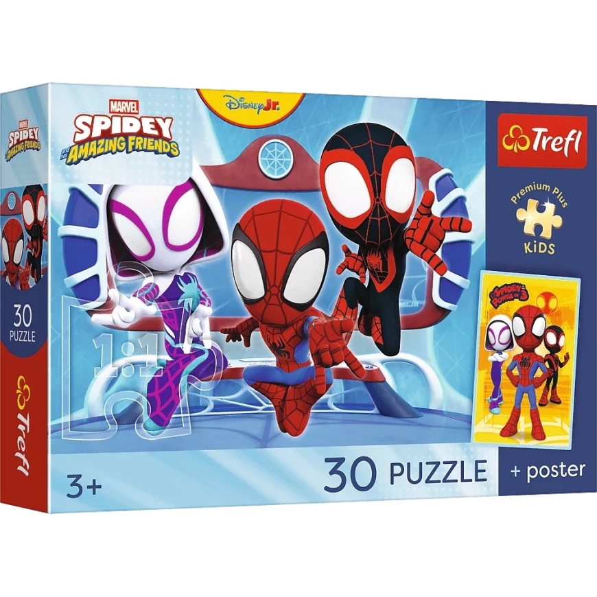 Trefl Dėlionė 30 vnt. - Spidey ir draugai + kolekcinis plakatas