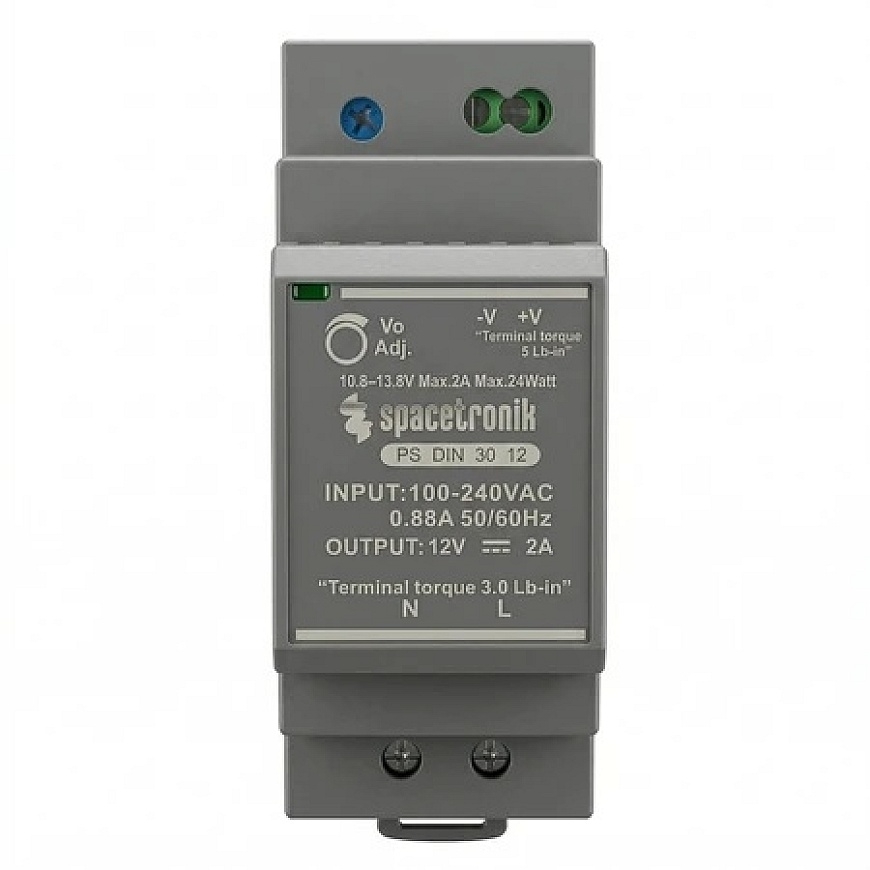 Spacetronik Barošanas avots DIN 30W 12V