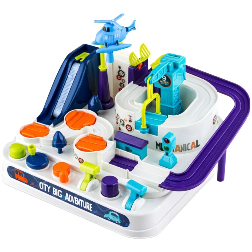 Lean Toys Automobilių kliūčių trasa 4 vnt. – 3