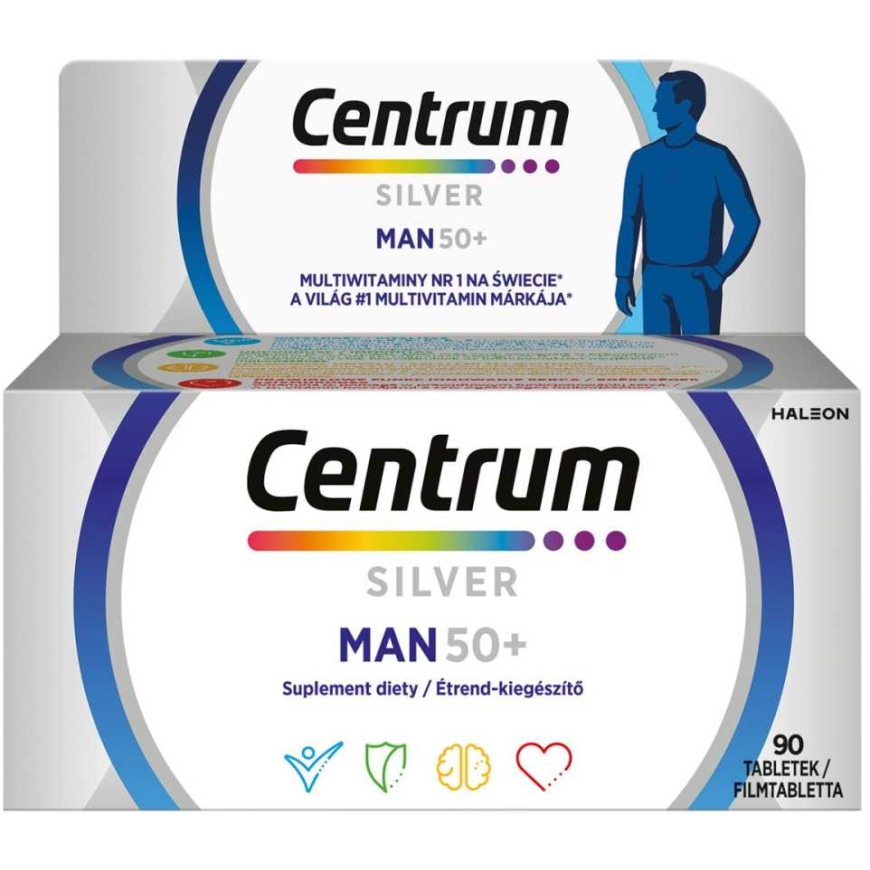 Centrum "Sudraba Vīrs 50+" multivitamīni