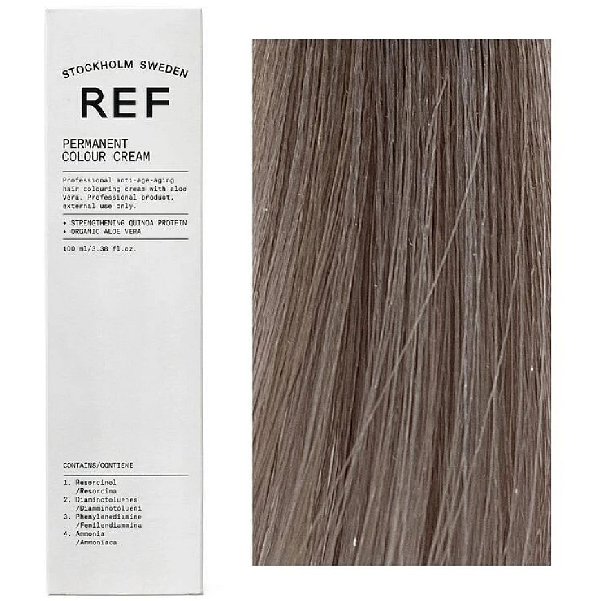 Ref Stockholm REF Permanent Colour Vegan permanent hair dye 12.11 Light Chaki color for light hair, 100 ml – 3