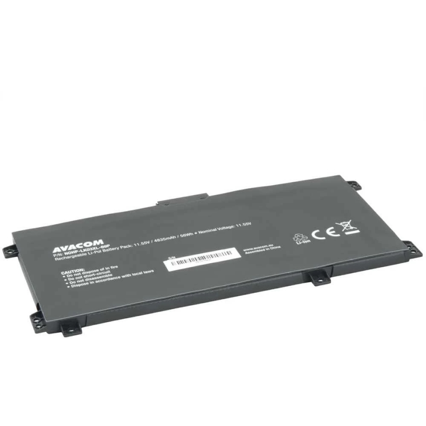 AVACOM, paredzēts HP Envy X360 15 bp sērijai Li-Pol 11,55V 4835mAh 56Wh – 2