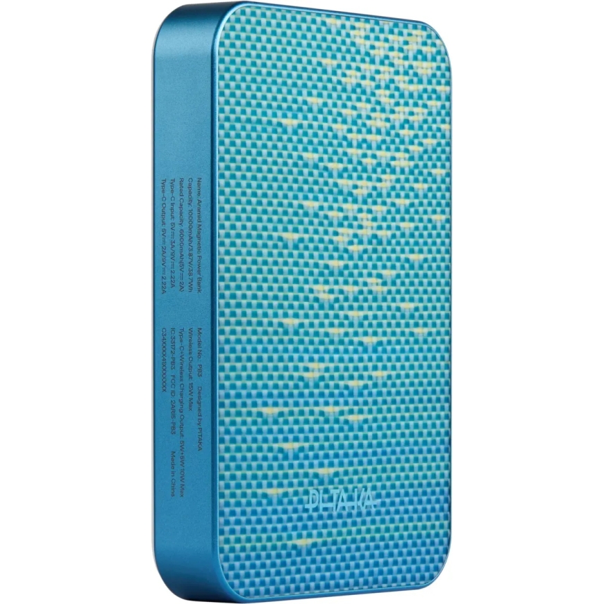 Pitaka Power Bank Qi2, 10 000 mAh, Apsvaiginantis Mėlynas – 2