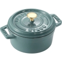ST2 STAUB MINI COCOTTE Мини чугунная кастрюля, круглая 250 мл, цвет эвкалипта ST2 STAUB MINI COCOTTE Мини чугунная кастрюля, круглая 250 мл, цвет эвкалипта